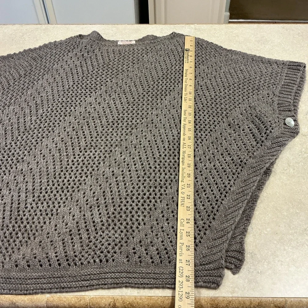 nardi & tagliaferri Alpaca Blend Poncho  Made In Italy elegant knit